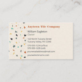Terrazzo Tile Mason, Tile Lagrar Visitkort
