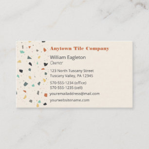 Terrazzo Tile Mason, Tile Lagrar Visitkort