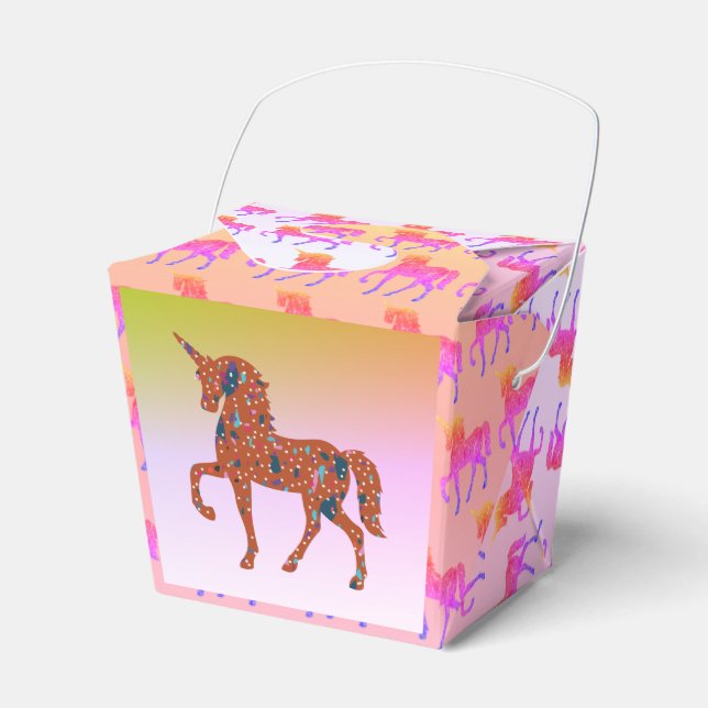 Terrazzo Unicorn Presentaskar (Framsidan Sidan)