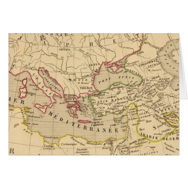 Terre aux trois fils de Noe Hälsningskort (Framsidan Horizontal)