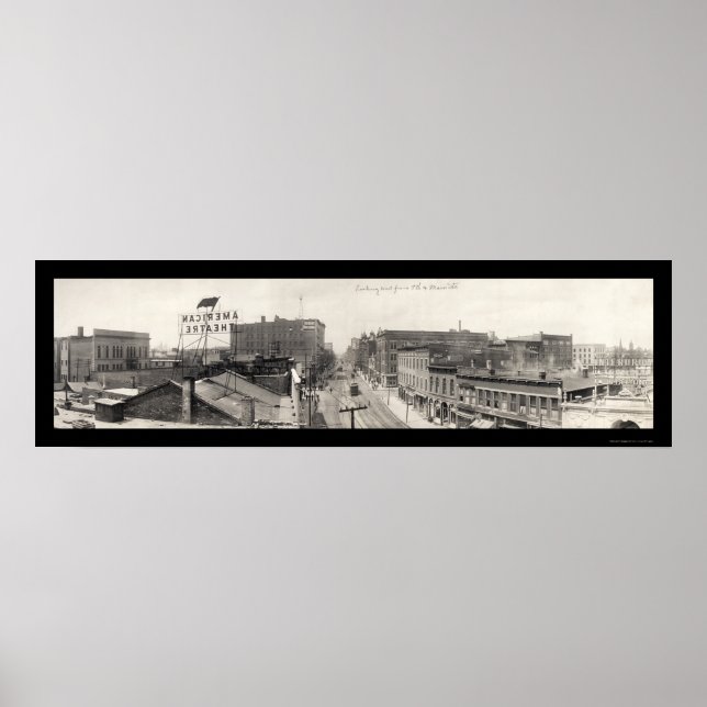 Terre Haute, IN Photo 1913 Poster (Framsidan)