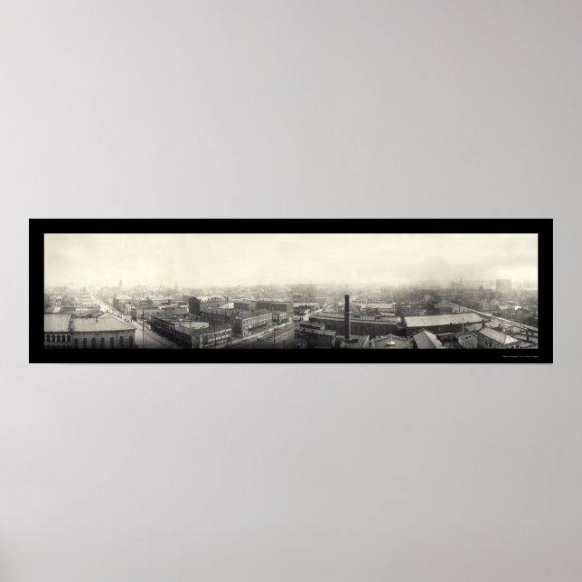 Terre Haute Indiana Photo 1913 Poster (Framsidan)