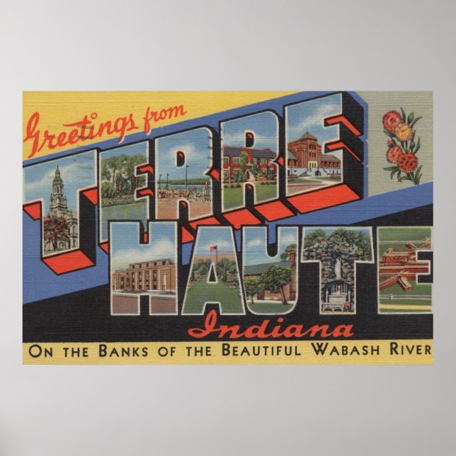 Terre Haute, Indiana - Stora Brev-Scenes Poster (Framsidan)