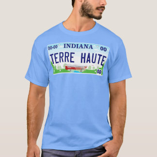 Terre Haute License Plate T Shirt