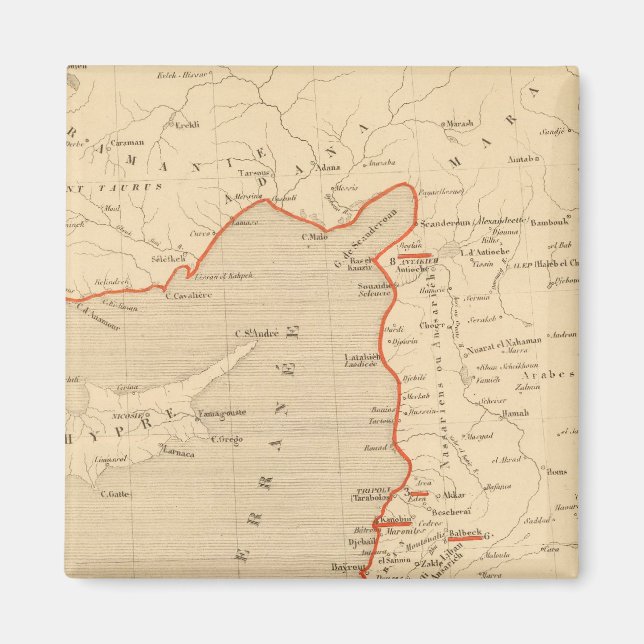 Terre Sainte en 1839 Magnet (Framsidan)