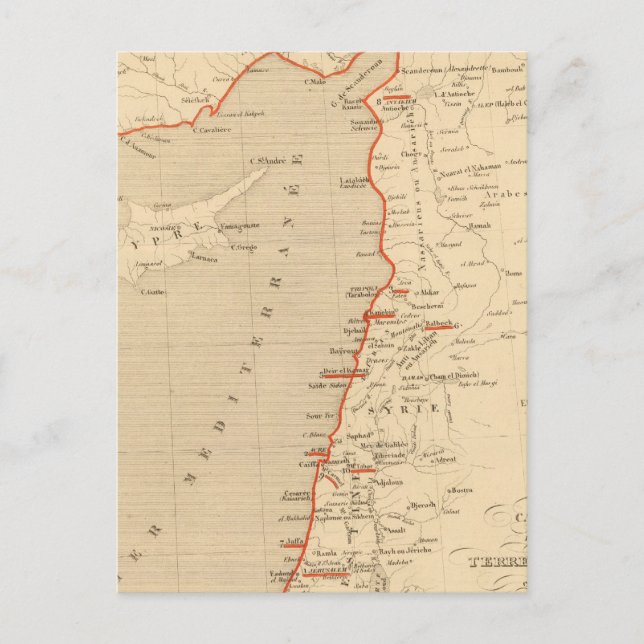 Terre Sainte en 1839 Vykort (Framsida)
