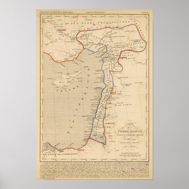 Terre Sainte, pendant la premiere croisade Poster (Framsidan)