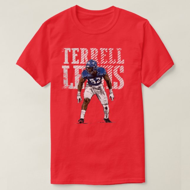 Terrell Lewis för Los Angeles Rams fläkt T Shirt (Design framsida)