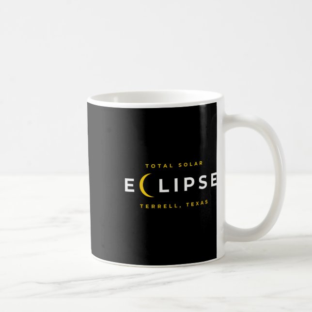 Terrell Texas solförmörkelse  Kaffemugg (Höger)