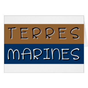 Terres marines hälsningskort