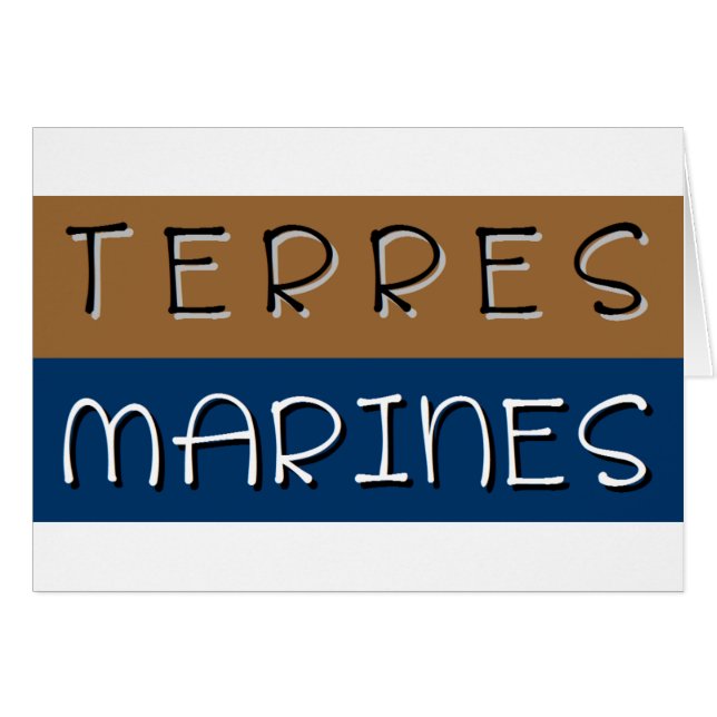 Terres marines hälsningskort (Framsidan Horizontal)
