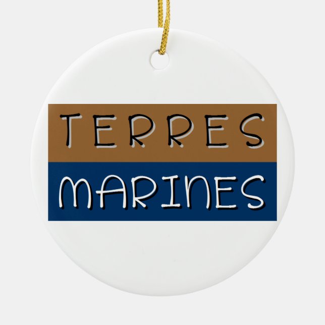 Terres marines julgransprydnad keramik (Framsidan)