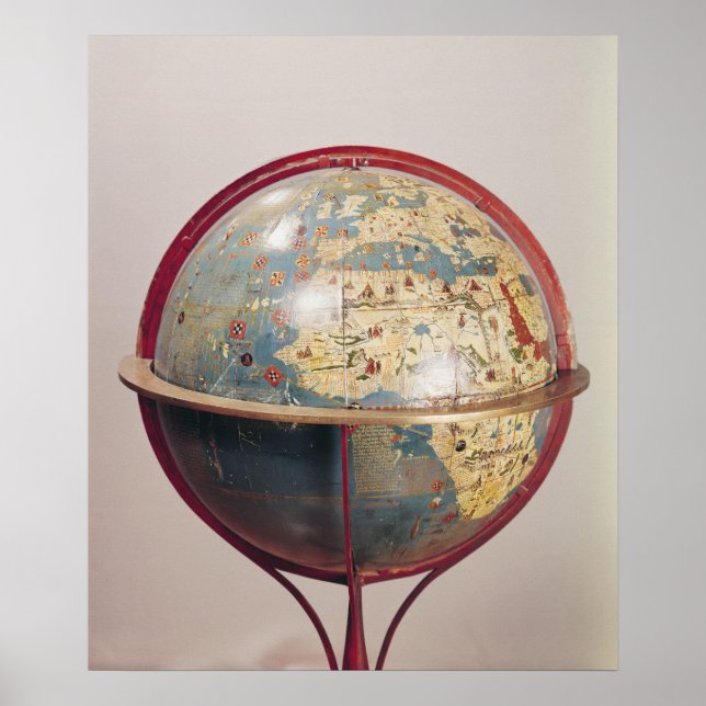 Terrestrial Globe, showing the Indian Ocean Poster (Framsidan)