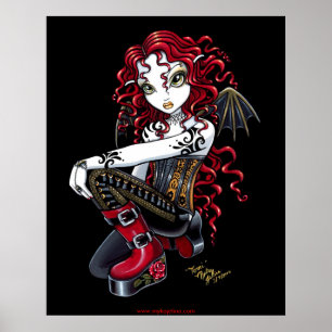 Terri Red Tattooed Älva Poster