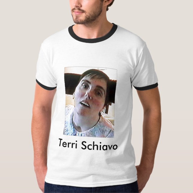 Terri Schiavo åt popen Tee Shirt (Framsida)