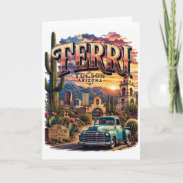 Terri Tucson Arizona Personlig Sydvästlig Kort