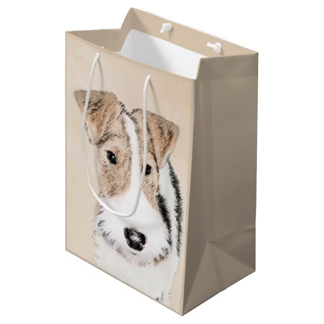 Terriärmålning för trådfox - Cute Original Hund Ar (Framsidan Vinklad)