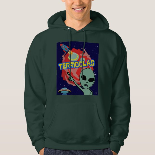 terricolas - utomjordingars rädsla för människor hoodie (Framsida)