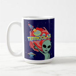 terricolas - utomjordingars rädsla för människor kaffemugg