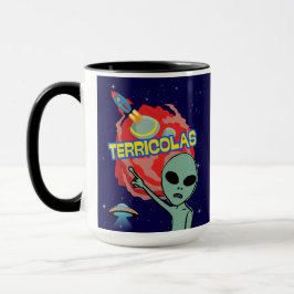 terricolas - utomjordingars rädsla för människor mugg