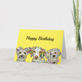 Terrier Brittany Spain Bichon Card Kort