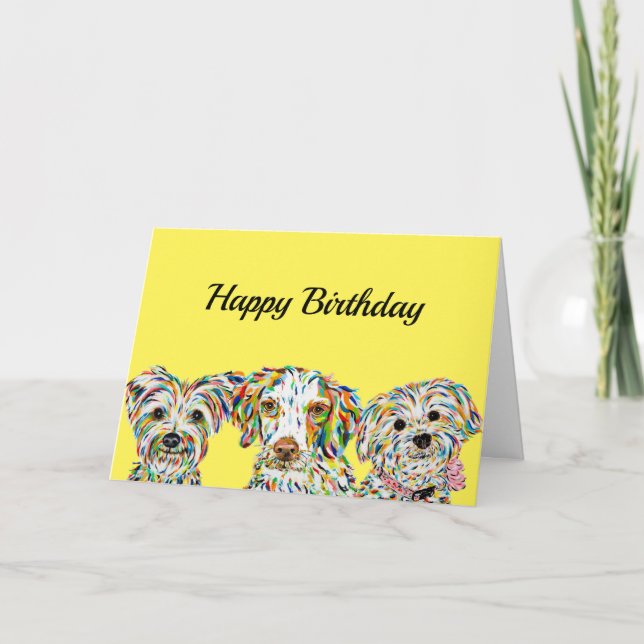 Terrier Brittany Spain Bichon Card Kort (Framsida)