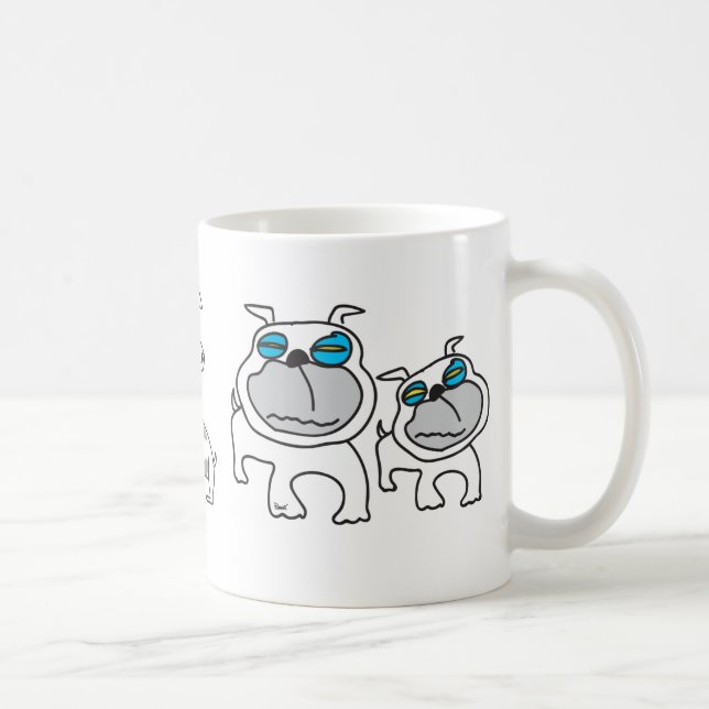 Terrier- & bulldoggmugg kaffemugg (Höger)
