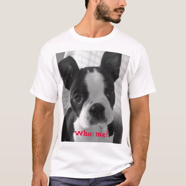 terrier för bw boston, vem mig? tee (Framsida)