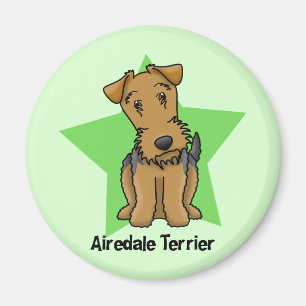 Terrier för Kawaii stjärnaAiredale Magnet