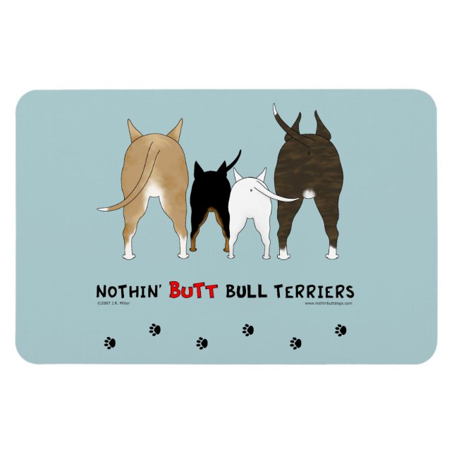 Terrier för Nothin-Butt Bull Magnet (Horisontell)