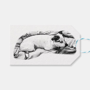 Terrier Gift-Märkre med softportar Presentetikett