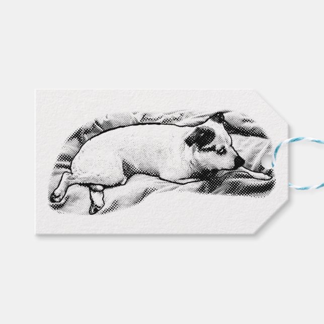 Terrier Gift-Märkre med softportar Presentetikett (Framsidan (Horisontell))