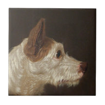 Terrier Hund Head (av James Ward)