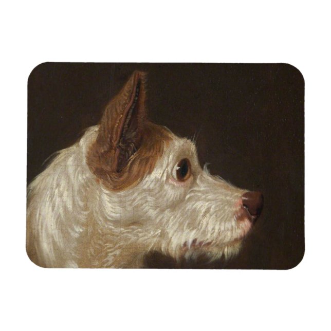 Terrier Hund Head (av James Ward) Magnet (Horisontell)