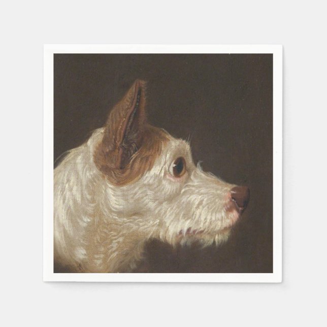 Terrier Hund Head (av James Ward) Pappersservett (Framsidan)