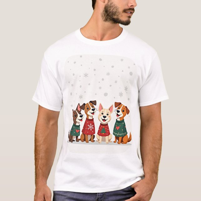 Terrier julkör t shirt (Framsida)