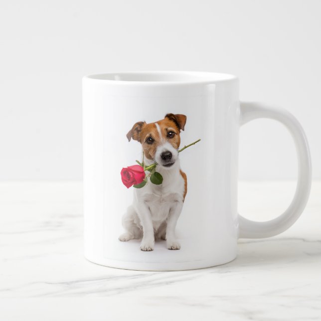 Terrier Kärlek Jumbo Mugg (Höger)