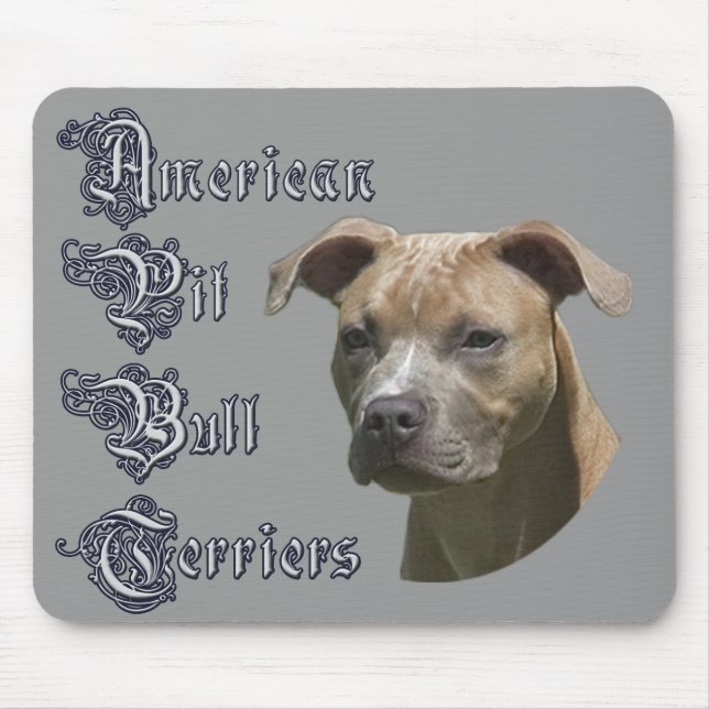 Terrier Mousepad för amerikangrop (APBT)tjur Musmatta (Framsidan)