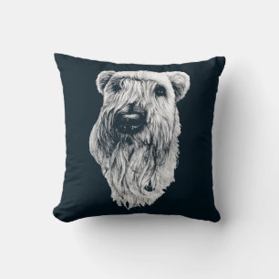 Terrier Pillow Wheaten Terrier Art Gifts & Decor Kudde