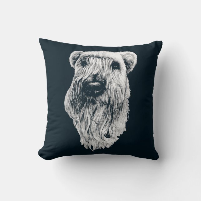 Terrier Pillow Wheaten Terrier Art Gifts & Decor Kudde (Framsida)