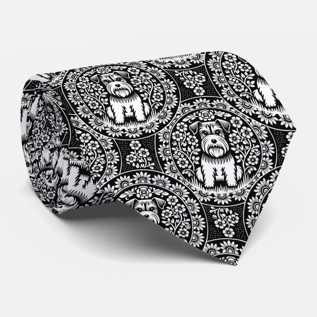 Terrier Puppies Schnauzers Neck Tie Slips (Rullad)