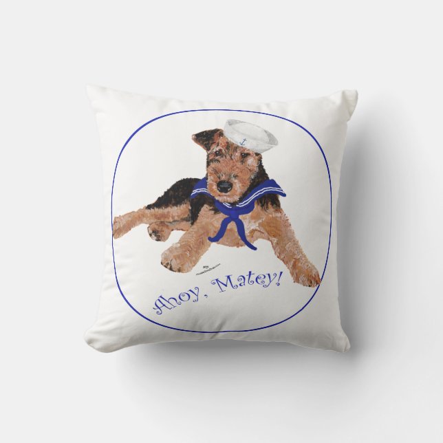 Terrier Sjöpojke Kudde (Framsida)