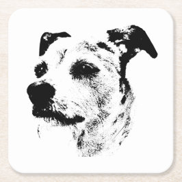 Terrier Truth – Set Down with Swagger Underlägg Papper Kvadrat