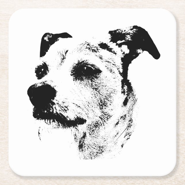 Terrier Truth – Set Down with Swagger Underlägg Papper Kvadrat (Framsidan)