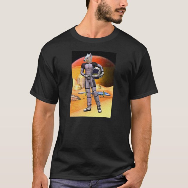 Terrierastronaut T-shirt (Framsida)