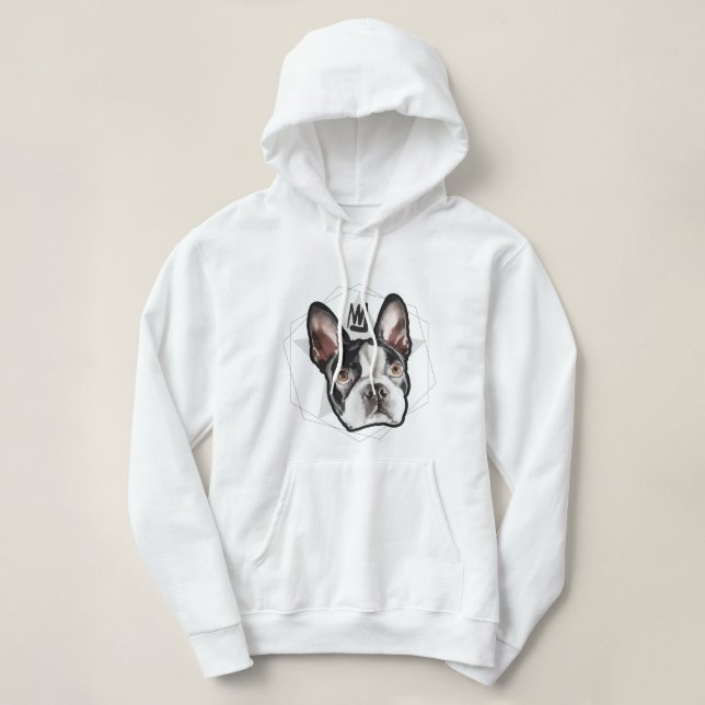 Terrierkvinnor för kung Boston Tröja (Design framsida)