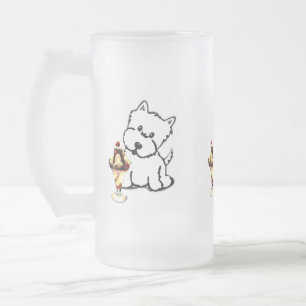 Terriers och kräm frostat ölglas