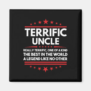 Terrific farbror Kampanj 2025 Donald Trump Inaugur Magnet