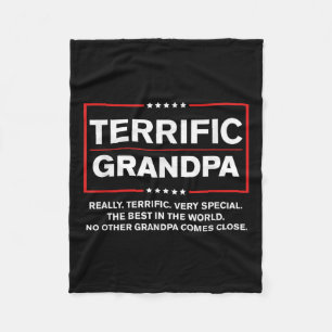 Terrific Grandpa - Funny Donald Trump Kampanj Fleecefilt