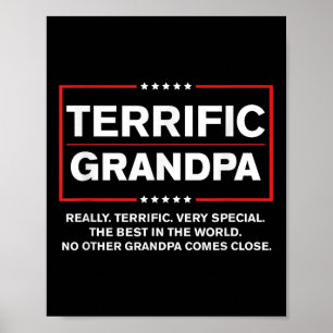 Terrific Grandpa - Funny Donald Trump Kampanj Poster